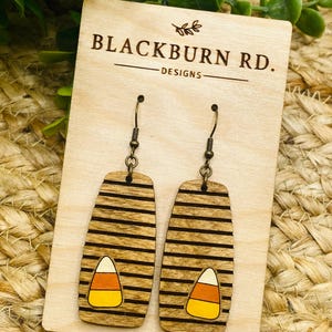 Striped Candy Corn Bar Dangles Digital File