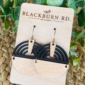 Multi Hoop Top Half Split Round Dangles Digital File