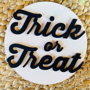 Vintage Trick or Treat Insert for Interchangeable Shiplap Sign Digital File