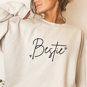 Bestie Sweatshirt for Best Friend Shirt Bestie Shirt Matching BFF Shirts BFF Sweatshirts Best Friends Forever Sweater Big Sister BFF Shirt