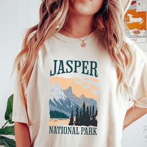 Jasper National Park Shirt, Rocky Mountains Canada TShirt, Comfort Colors Alberta Hiking Tee, Park Ranger Camping Shirt, National Park Gift