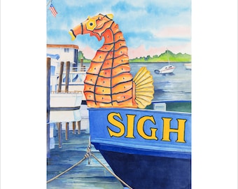 Sightseer - Wildwood Beach Art | Beach Decor | Jersey Shore Print