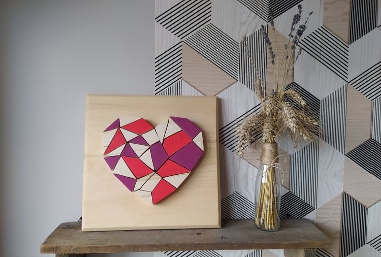 Tableau Coeur Géométrique