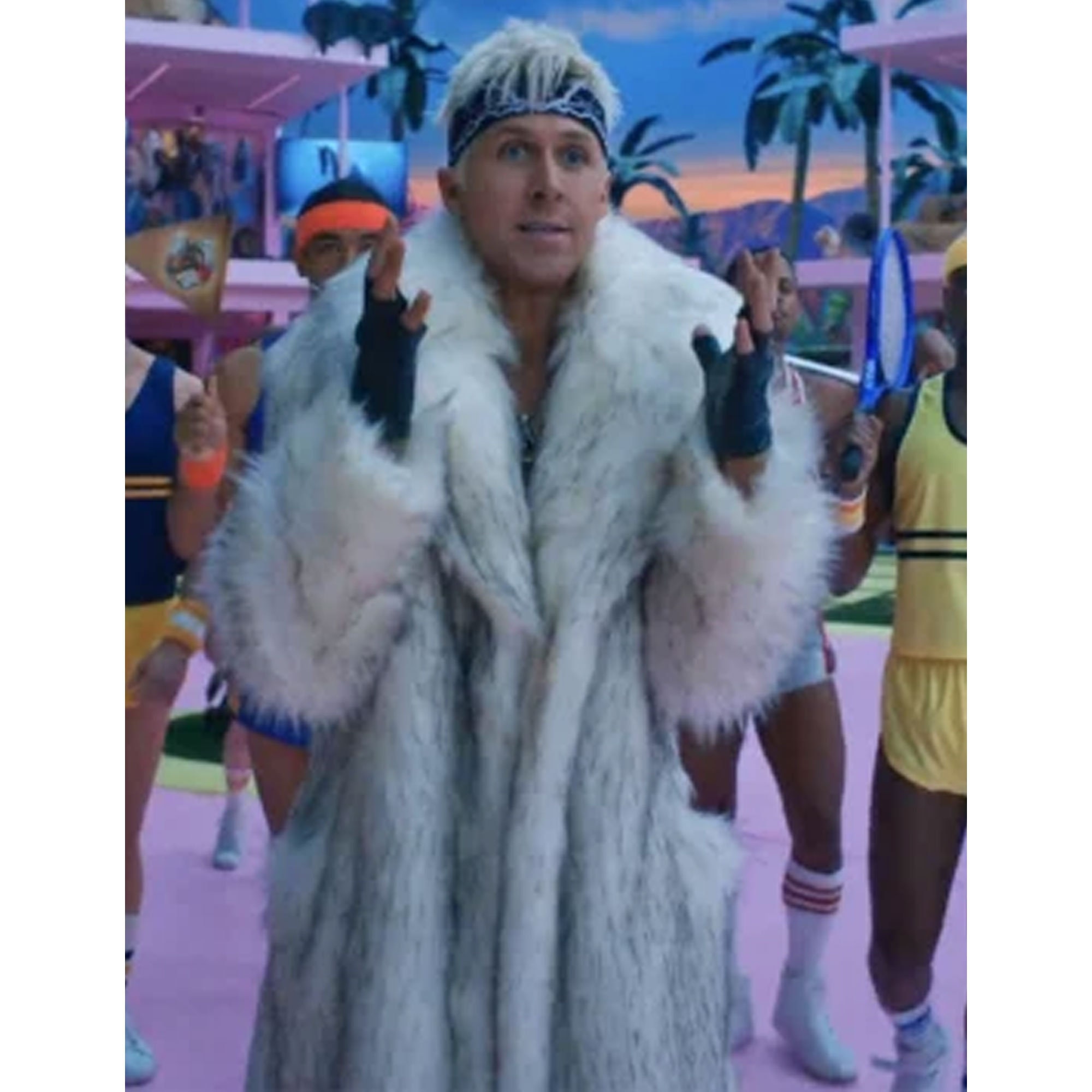 Handmade Ryan Gosling B 2023 Ken White Faux Fur Coat Ryan - Etsy