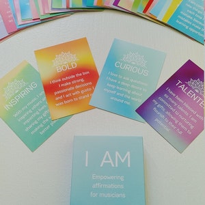 I AM Affirmation Cards for Musicians - Music Teachers - Creatives