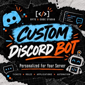 Custom Discord Bot | Personalized Bot for Your Server | Tickets, Roles, Applications, Automation & More