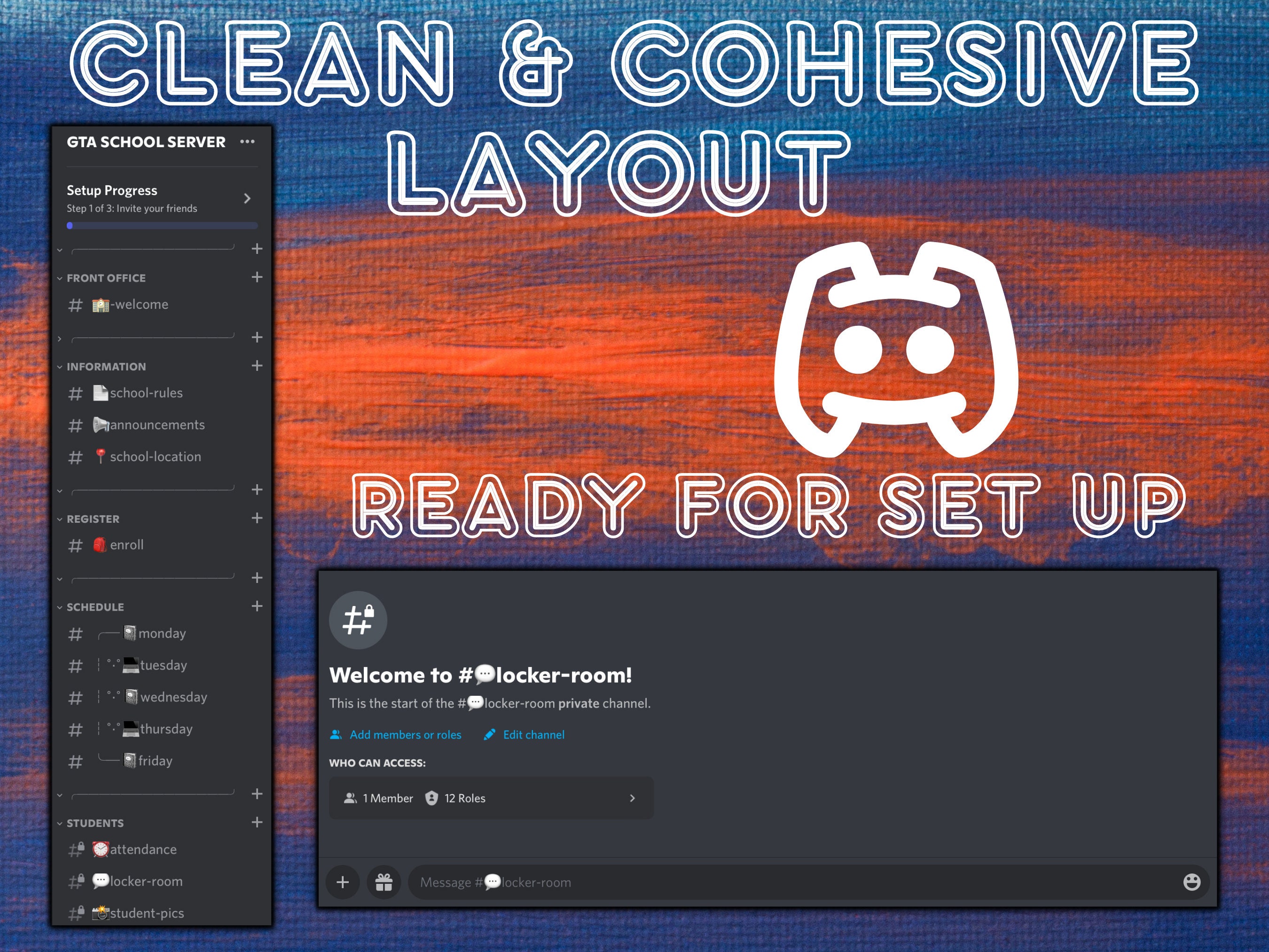 GTA Discord Server Template Fivem Discord Server School RP Etsy