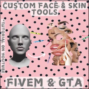 GTAV & FiveM Custom Face Skins Creation Modding Tools | Learn to Make Realistic Faces | Face Tools | Skin Course