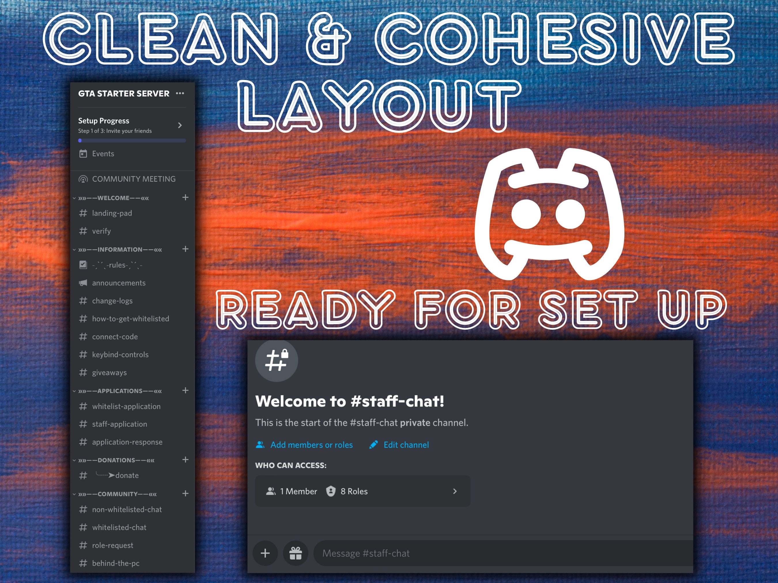 GTA Discord Server Template Fivem Discord Server Custom Etsy