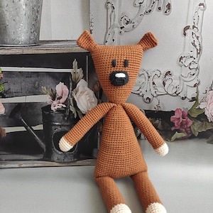 Mr. Bean's Teddy Bear Crochet Toy, Mr. Bean's Teddy Bear Amigurumi Toy, Mr. Bean's Teddy Bear Toy, Mr. Bean's Teddy Bear Doll