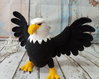 Eagle Crochet Toy, Eagle Amigurumi Toy, Eagle Toy, Eagle Doll, Crochet Toy For Sale, Amigurumi Animal Toy, Crochet Animal