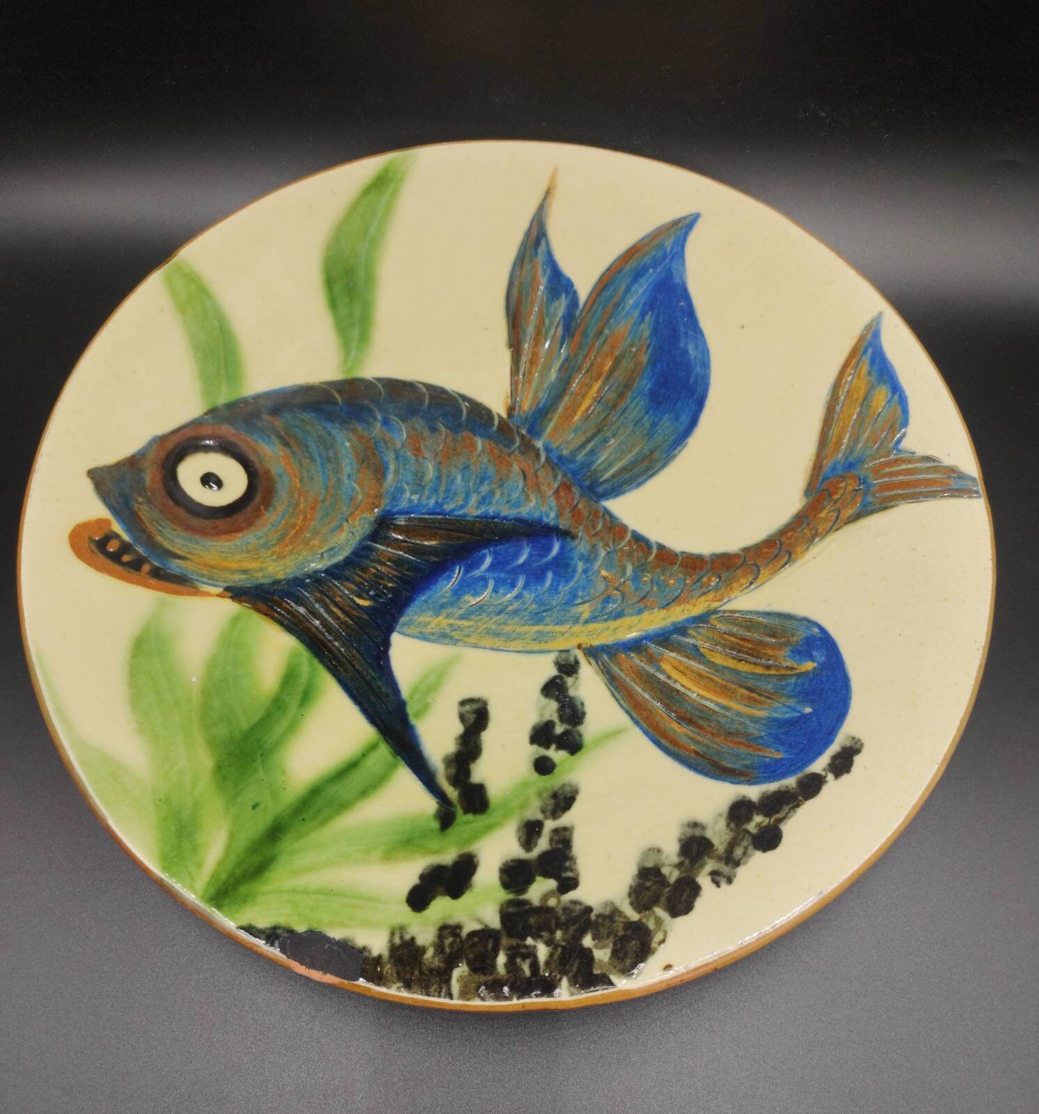 Gran cerámica española Exhibición de peces - Etsy México