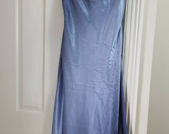 Womens Vintage JUMP Blue Purple Maxi Dress UK12 EU38 US7/8 Ladies Occassion 90s