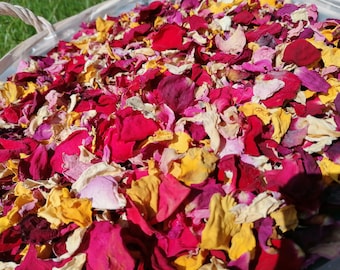 Gedroogde bloemblaadjes, rozenblaadjes, biologisch afbreekbare confetti, bruiloftsconfetti