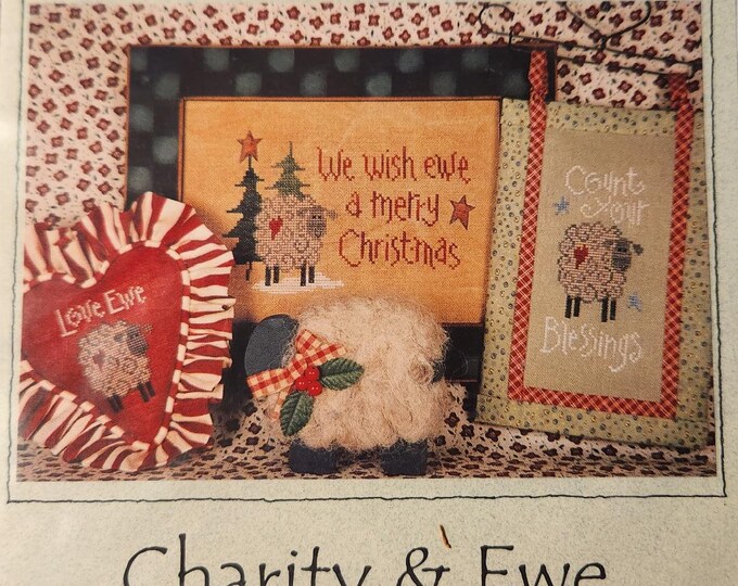 Lizzie Kate Charity and Ewe Cross Stitch Chart With Charms Etsy