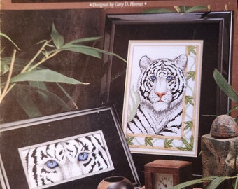 White Tiger Cross stitch chart