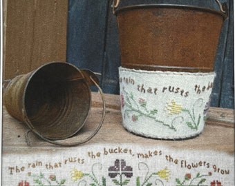 The Rusty Bucket cross stitch pattern