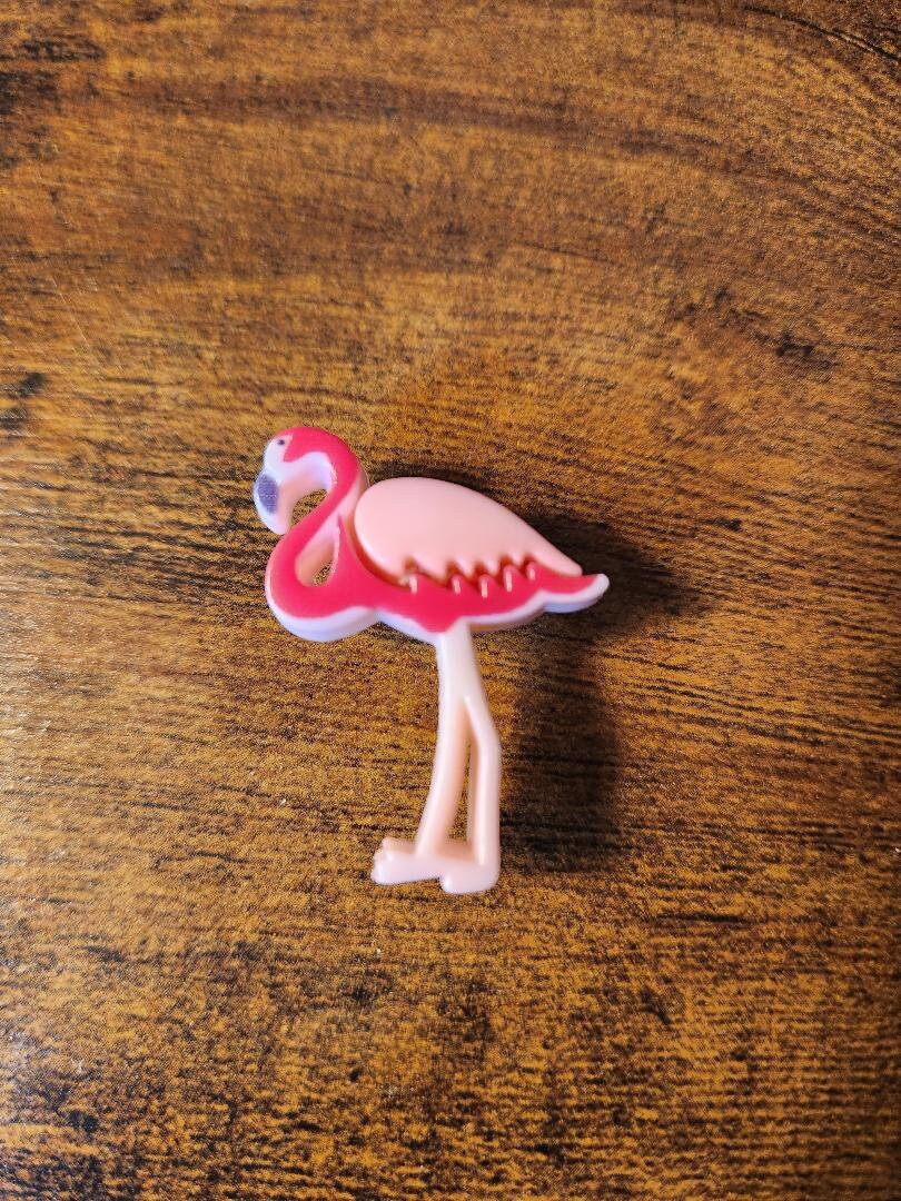 Pair of Knitting Needle Stoppers, Flamingo, Swan, Cute, Knitting
