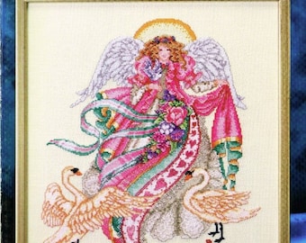 Angel of Romance cross stitch chart American School of Needlework