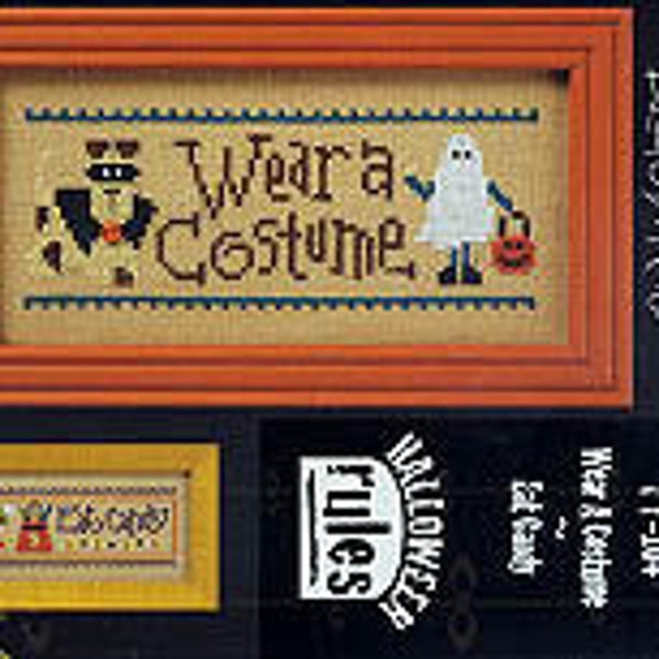 Lizzie Kate Wear a Costume and Eat Candy cross stitch chart