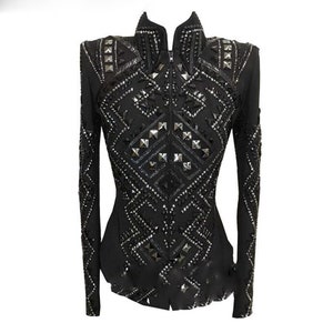 Western Show Jacket on Black Base