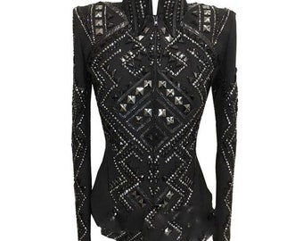 Western Show Jacket on Black Base