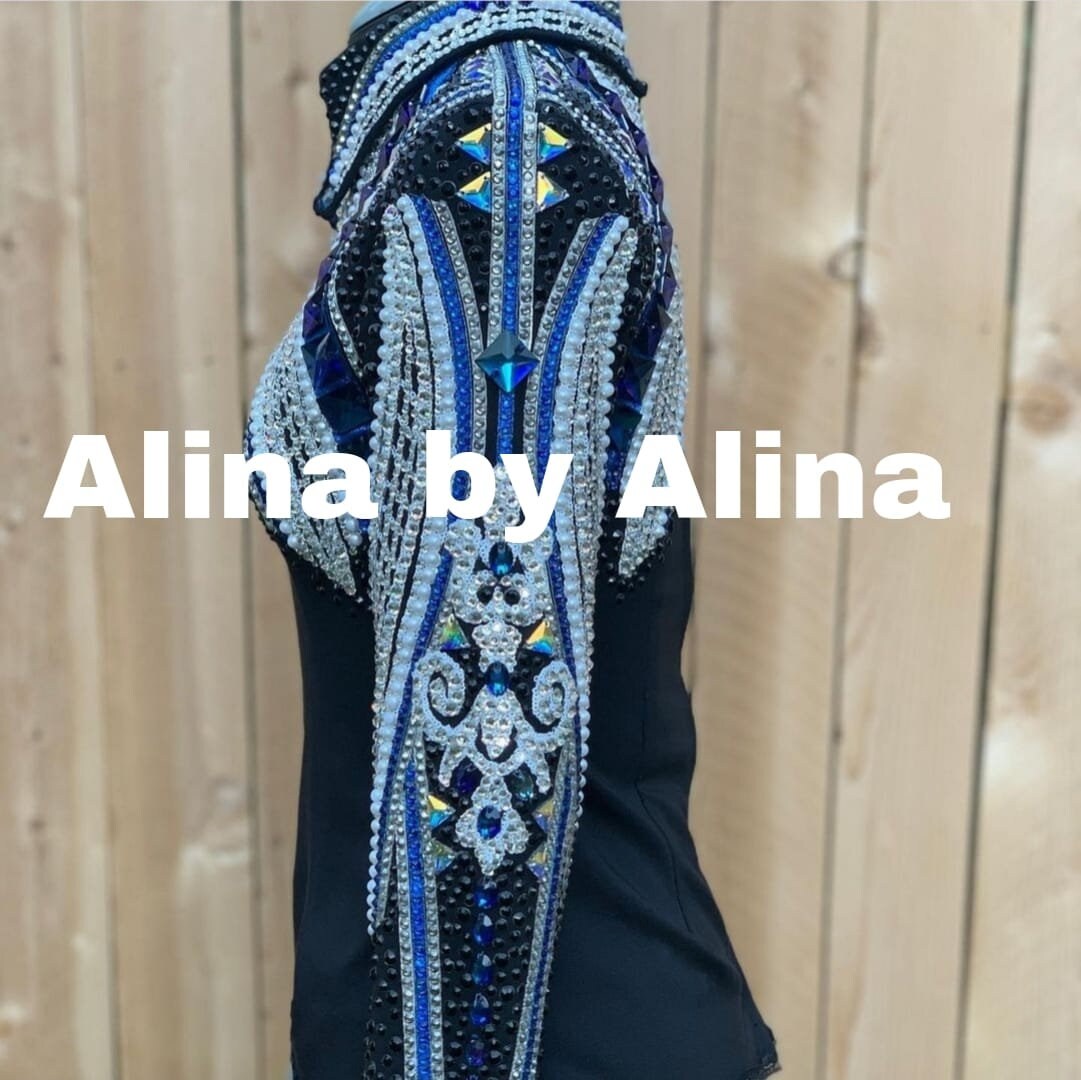 Western Horsemanship Jacket on Black Base Etsy