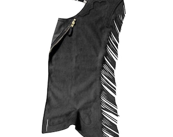 Simplicily Suede with Fringed Chap Custom made chap hand made chap Leather Western Chaps Custom chap Made with High Quality Soft Leather
