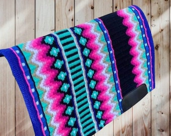 Wool Saddle blanket or Saddle pad Size 34x42