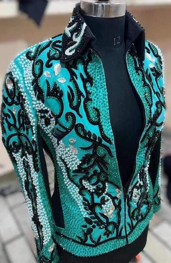Western Custom Rodeo Queen Horsemanship Showmanship Western Women Rail Jacket