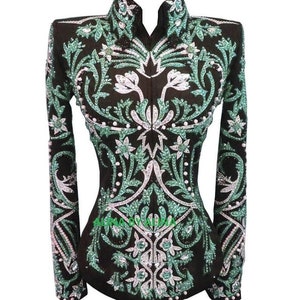 Western Show Jacket. Total Glass Stone