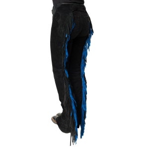 Simplicily Suede with Fringed Chap Custom made chap hand made chap Leather Western Chaps Custom chap Made with High Quality Soft Leather