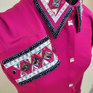 Western Show Shirt in Stretch Lycra Base