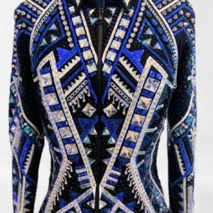Western Custom Rodeo Queen Showmanship women Rail Show Jacket