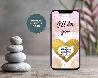 eCard Digital animated scratch card with custom text, voucher, scratch-off card, electronic card via WhatsApp
