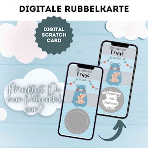 eCard Gratta e Vinci digitale animato padrini padrino gratta e vinci gratta e vinci tramite Instagram, WhatsApp
