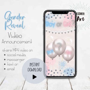 Carte électronique de révélation du sexe d'une fille Annonce de grossesse Annonce de grossesse WhatsApp, SMS ou e-mail