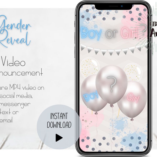 Gender Reveal Text Announcement Etsy Singapore