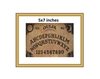 5x7" Ouija Board Cross Stitch Pattern | Digital Download | PDF