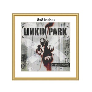 8x8&quot; Linkin Park Hybrid Theory Cross Stitch Pattern | Digital Download | PDF