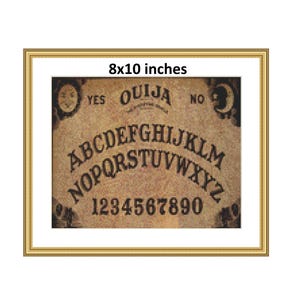 8x10&quot;Ouija Board Kreuzstichmuster | Digitaler Download | PDF