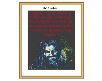 8x10" Rob Zombie Serenity Prayer | Digital Download | PDF