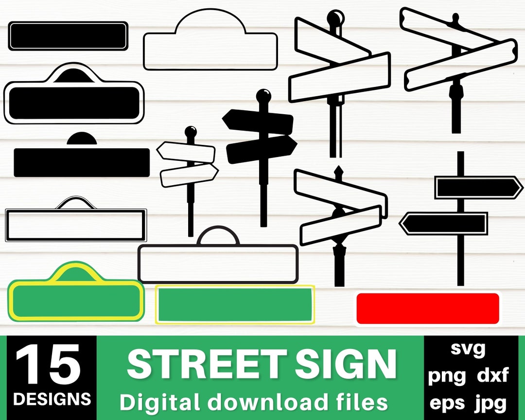 designer street sign svg