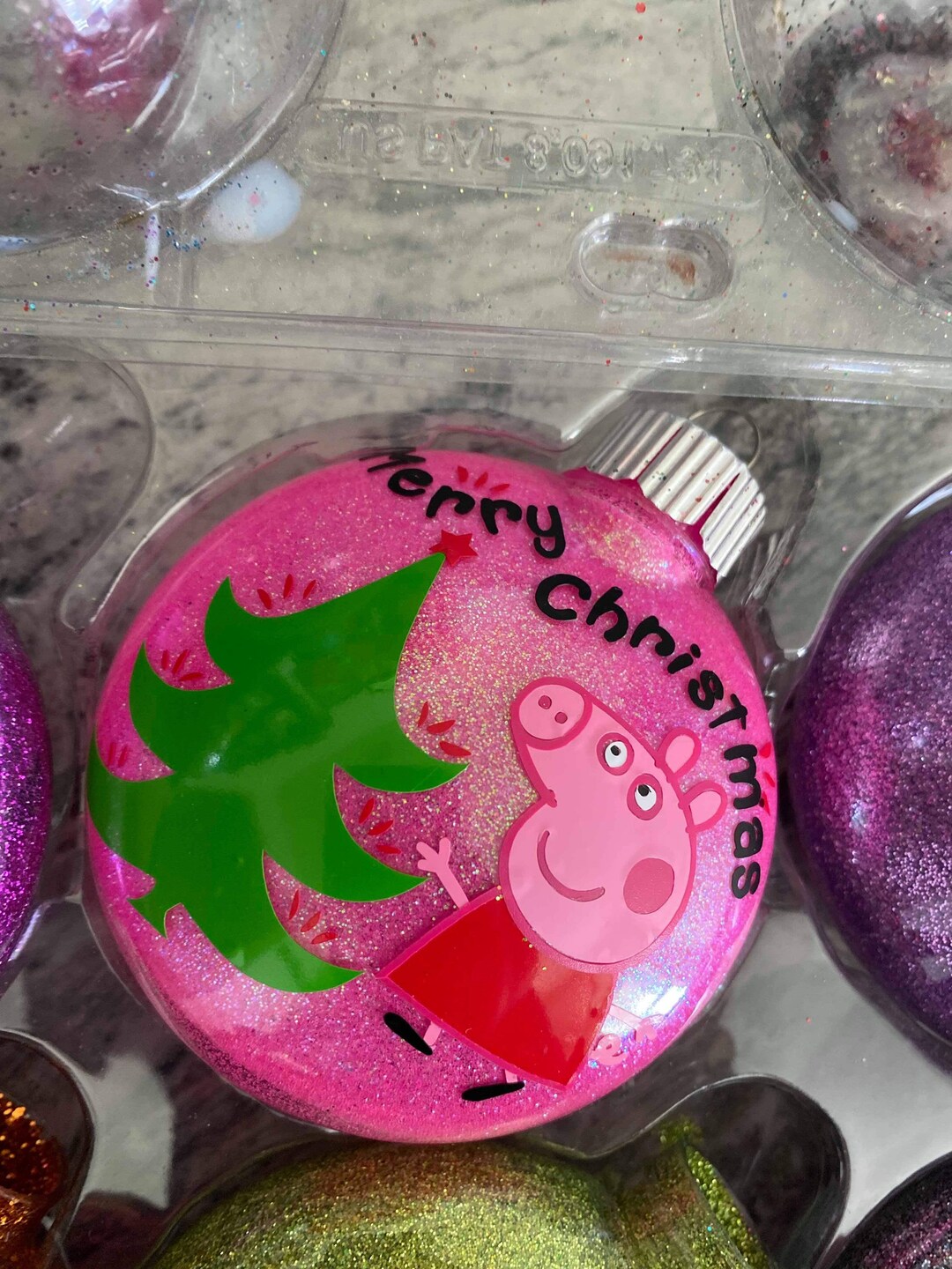 Peppa Pig Ornament/peppa Pig Family/peppa Pig Christmas Etsy