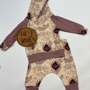 HP Wizard Map Passender Hoodie und Hosen Set