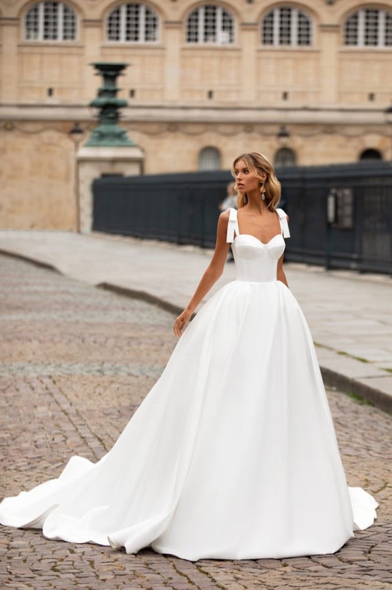 Cinta de satén Lazo Correas finas Vestido de novia Novia Novia - Etsy España Cinta de satén Lazo Correas finas Vestido de novia Novia Novia - Etsy España