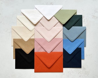 Enveloppes haut de gamme A6 (114 x 162 mm) C6, petites enveloppes, enveloppes pour faire-part de mariage, enveloppes pour papeterie de mariage, réservez votre date et RSVP