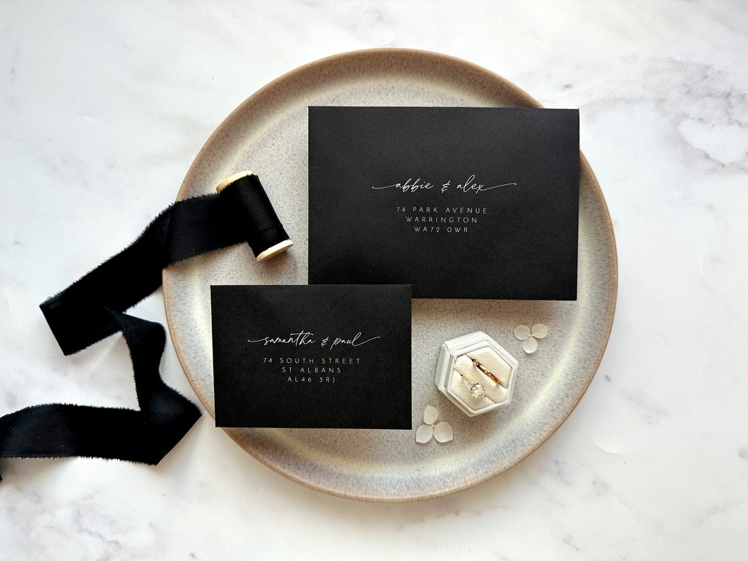 White Ink Envelope Printing, Envelope Address Printing, Premium