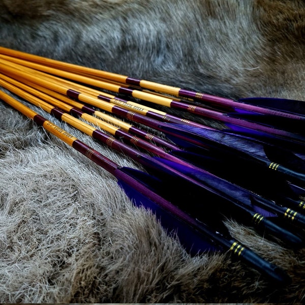 Traditional Arrows. 12 Piece. (OkcuBekir design parallel shafts )