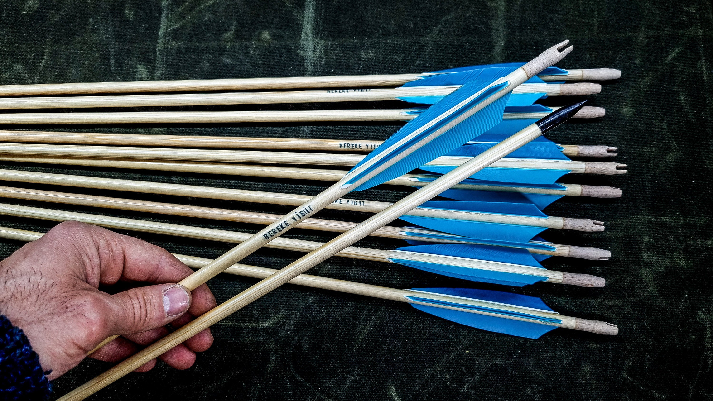 Traditional Arrows. 12 Piece. (standart Target Arrows Parallel Shafts ...